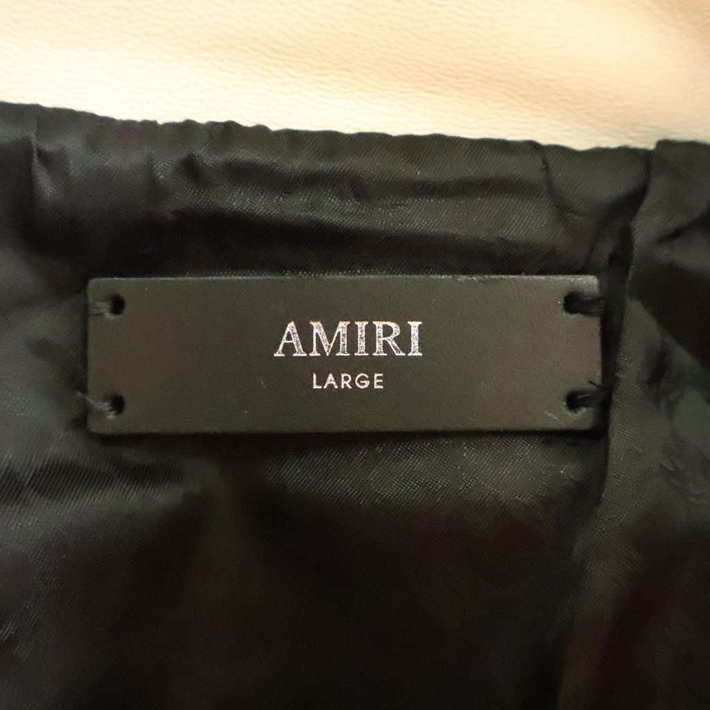 AMIRI(アミリ) MA BAND JACKET ウールスタジャン ブルゾン ブラック SRAM0UVY1014SMRWLB13