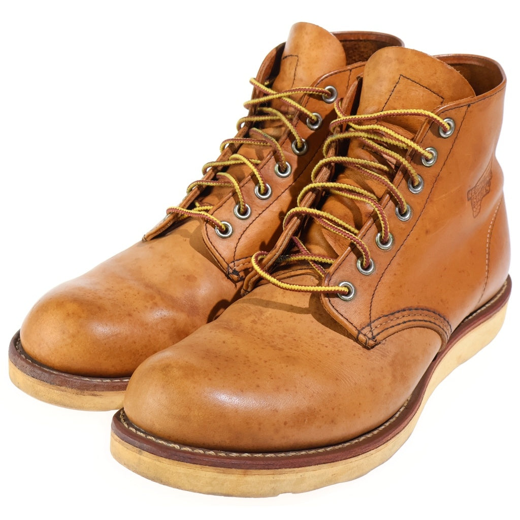RED WING(レッド ウイング) クラシックラウンド レースアップブーツ レザーシューズ ブラウン 9107