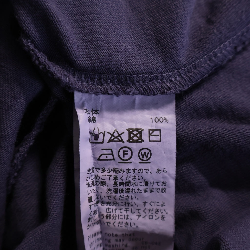 DAIRIKU(ダイリク) MY HERO AMERICA VINTAGE SUNBURN TEE マイヒーロー フロント刺繍 クルーネック長袖カットソーTシャツ パープル 24SS C-4