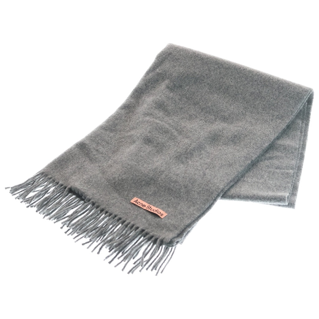 Acne Studios(アクネ ストゥディオズ) ウールフリンジウールスカーフ グレー FN-UX-SCAR000217 レディース