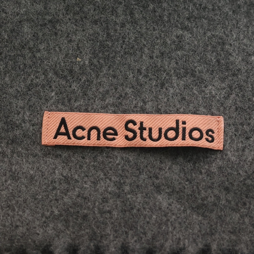 Acne Studios(アクネ ストゥディオズ) ウールフリンジウールスカーフ グレー FN-UX-SCAR000217 レディース