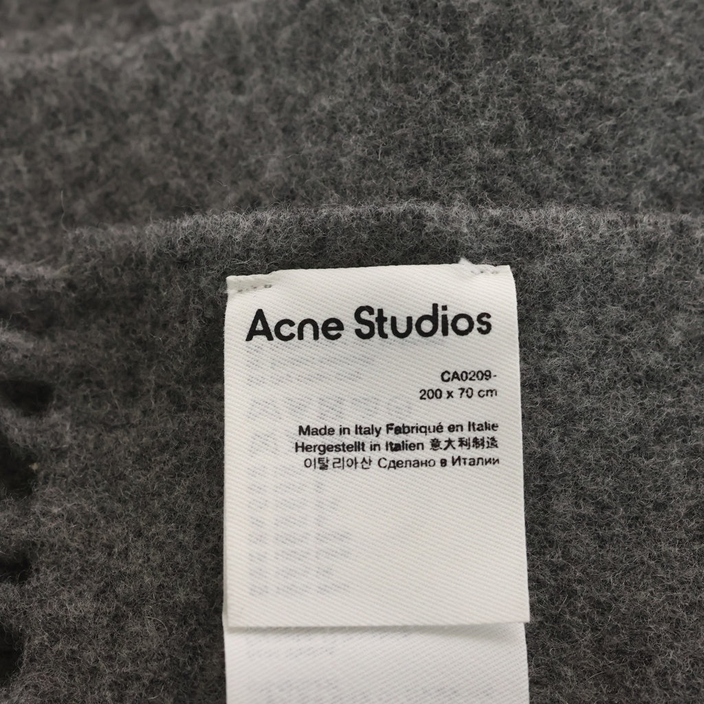 Acne Studios(アクネ ストゥディオズ) ウールフリンジウールスカーフ グレー FN-UX-SCAR000217 レディース