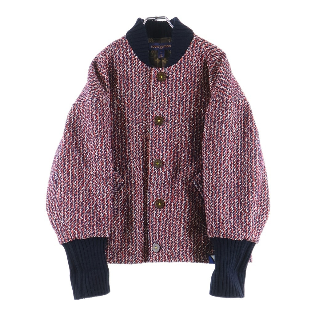 LOUIS VUITTON(ルイヴィトン) 23AW モノグラムトリコロール ブークレツイードジャケット レッド レディース RW232WB CCO FPVE51