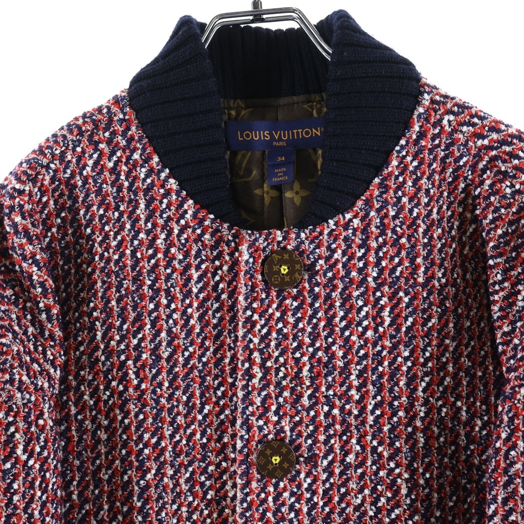 LOUIS VUITTON(ルイヴィトン) 23AW モノグラムトリコロール ブークレツイードジャケット レッド レディース RW232WB CCO FPVE51