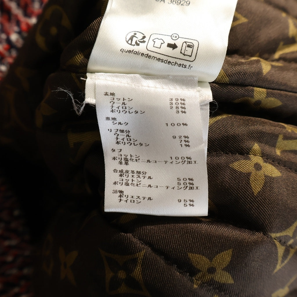 LOUIS VUITTON(ルイヴィトン) 23AW モノグラムトリコロール ブークレツイードジャケット レッド レディース RW232WB CCO FPVE51