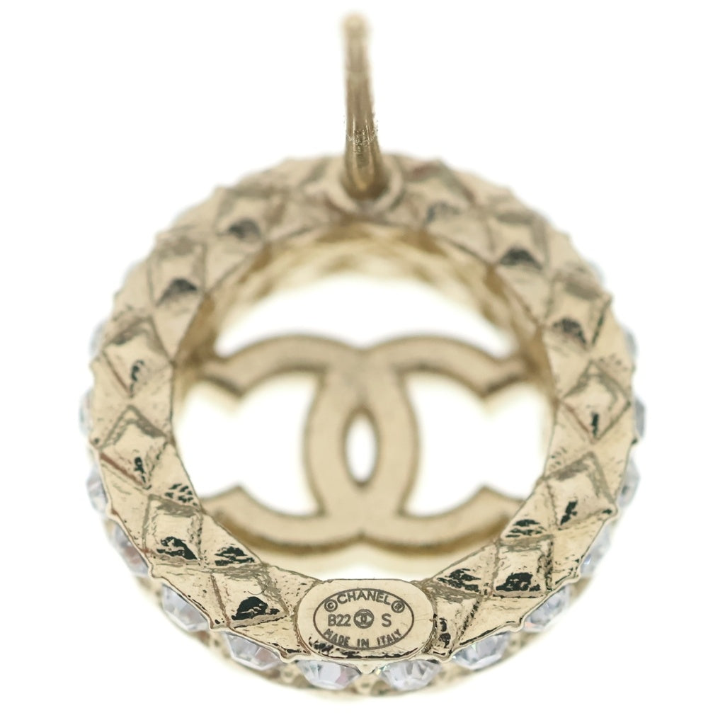 CHANEL(シャネル) ココマークラインストーンピアス ゴールド AB3657 レディース