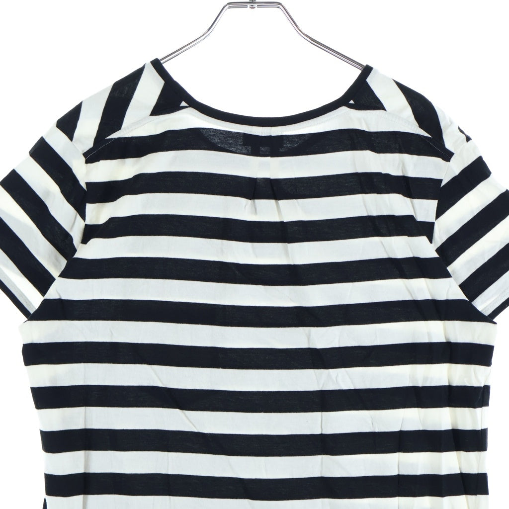 SAINT LAURENT PARIS(サンローランパリ) 14SS エディ期 クルーネック半袖ボーダーTシャツ ブラック/ホワイト 343717 Y2E01