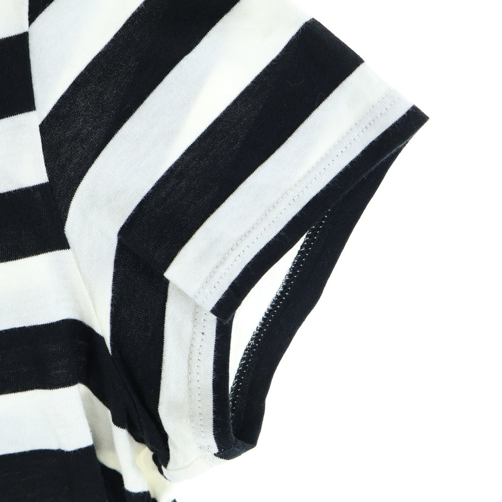 SAINT LAURENT PARIS(サンローランパリ) 14SS エディ期 クルーネック半袖ボーダーTシャツ ブラック/ホワイト 343717 Y2E01