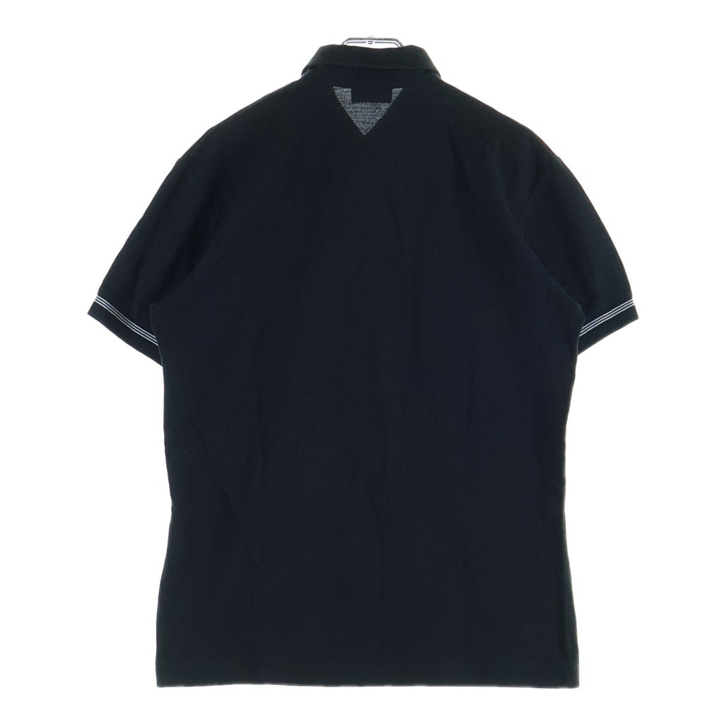 Dior HOMME(ディオールオム) BEE刺繍 鹿の子 半袖ポロシャツ ブラック 163IP802P124