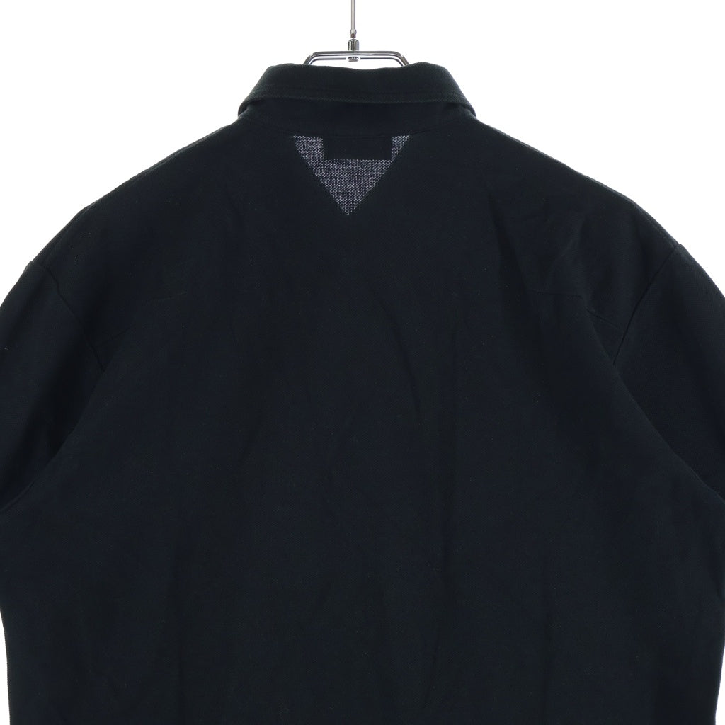 Dior HOMME(ディオールオム) BEE刺繍 鹿の子 半袖ポロシャツ ブラック 163IP802P124