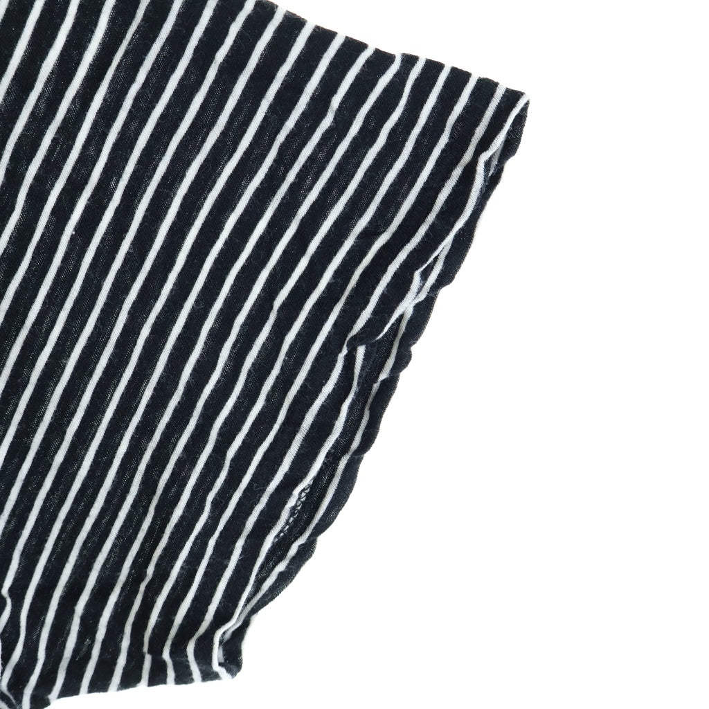 SAINT LAURENT PARIS(サンローランパリ) 13SS エディ期 クルーネック半袖ボーダーTシャツ ブラック/ホワイト 338413 Y2DH1