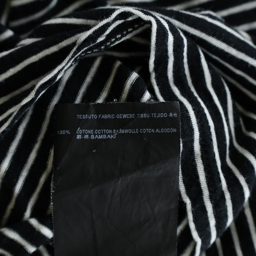 SAINT LAURENT PARIS(サンローランパリ) 13SS エディ期 クルーネック半袖ボーダーTシャツ ブラック/ホワイト 338413 Y2DH1