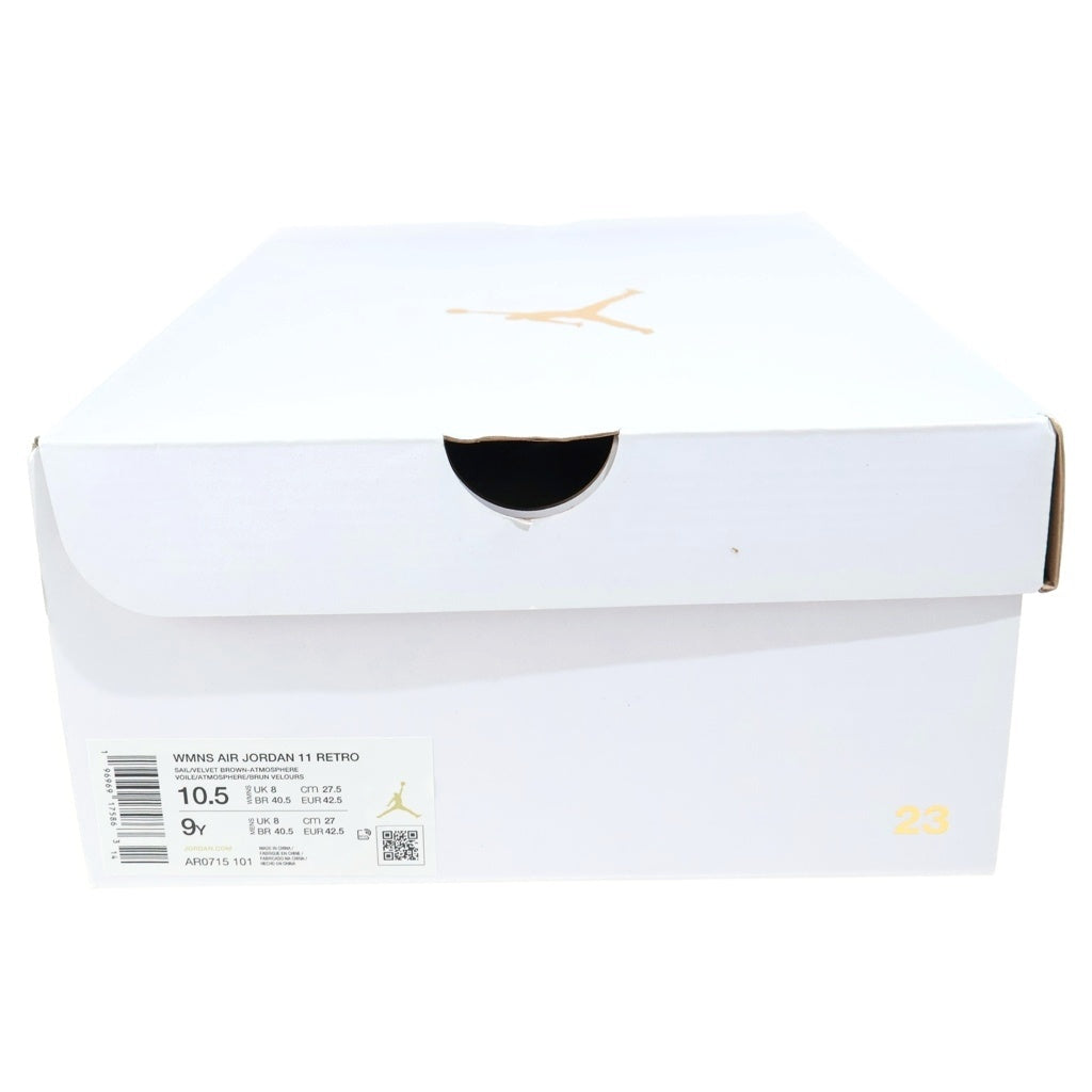 NIKE(ナイキ) WMNS AIR JORDAN 11 RETRO NEAPOLITAN ウィメンズ エアジョーダン11 レトロ ナポリタン エナメルハイカットスニーカー ブラック/ホワイト US9Y/27cm AR0715-101