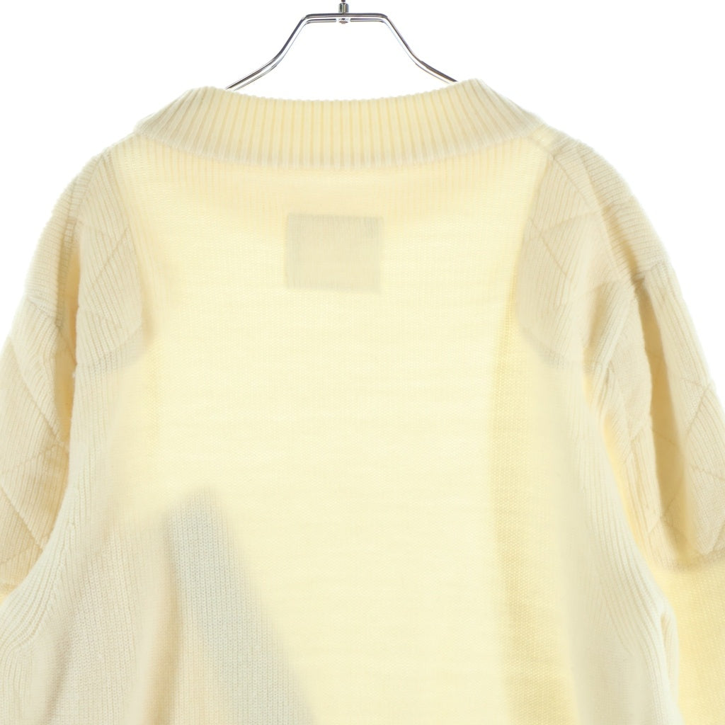 Sacai(サカイ) BIKER ZIP PULLOVER バイカージップ プルオーバーニットセーター ベージュ 20-02405M