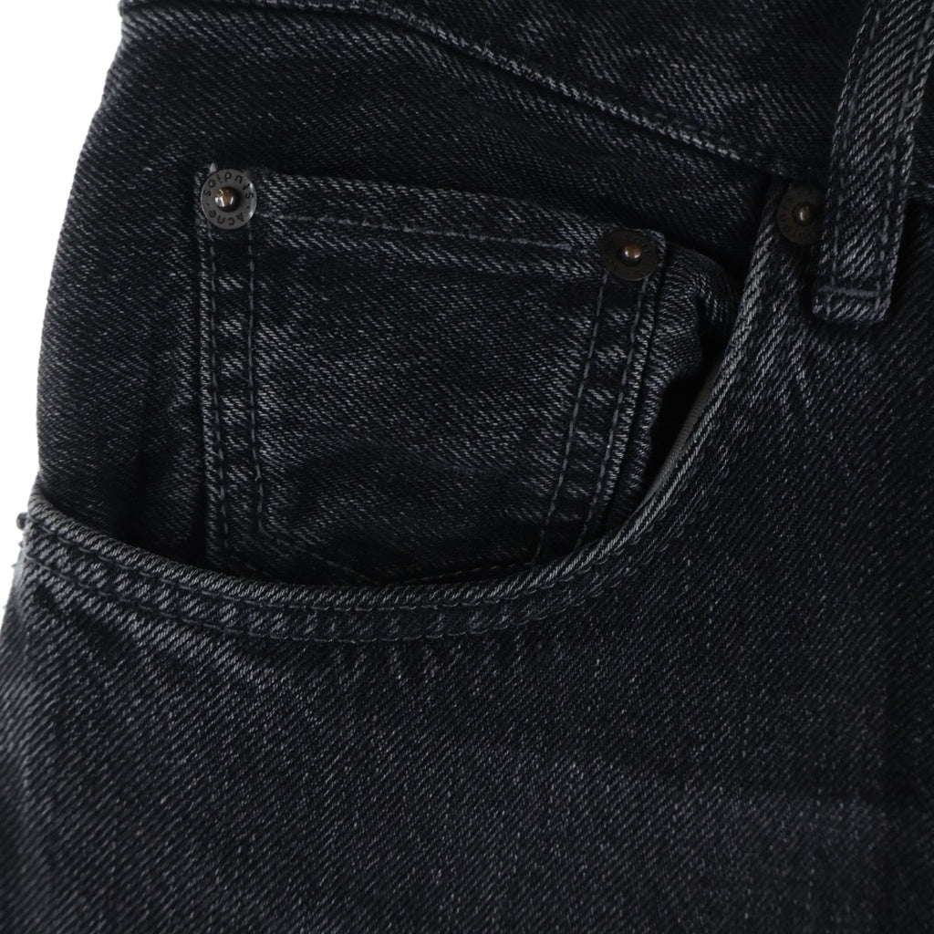 Acne Studios(アクネ ストゥディオズ) 2021M VINTAGE BLACK ワイドストレート デニムパンツ ブラック B00269