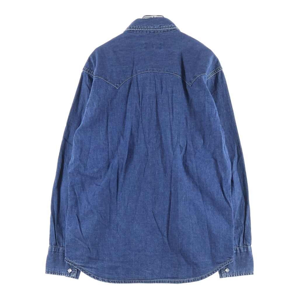 MASSES(マシス) 26AW DENIM SHIRT H.WASH ヴィンテージウォッシュ 長袖デニムウェスタンシャツ インディゴ 26A-DENIM-SHIRT-HW