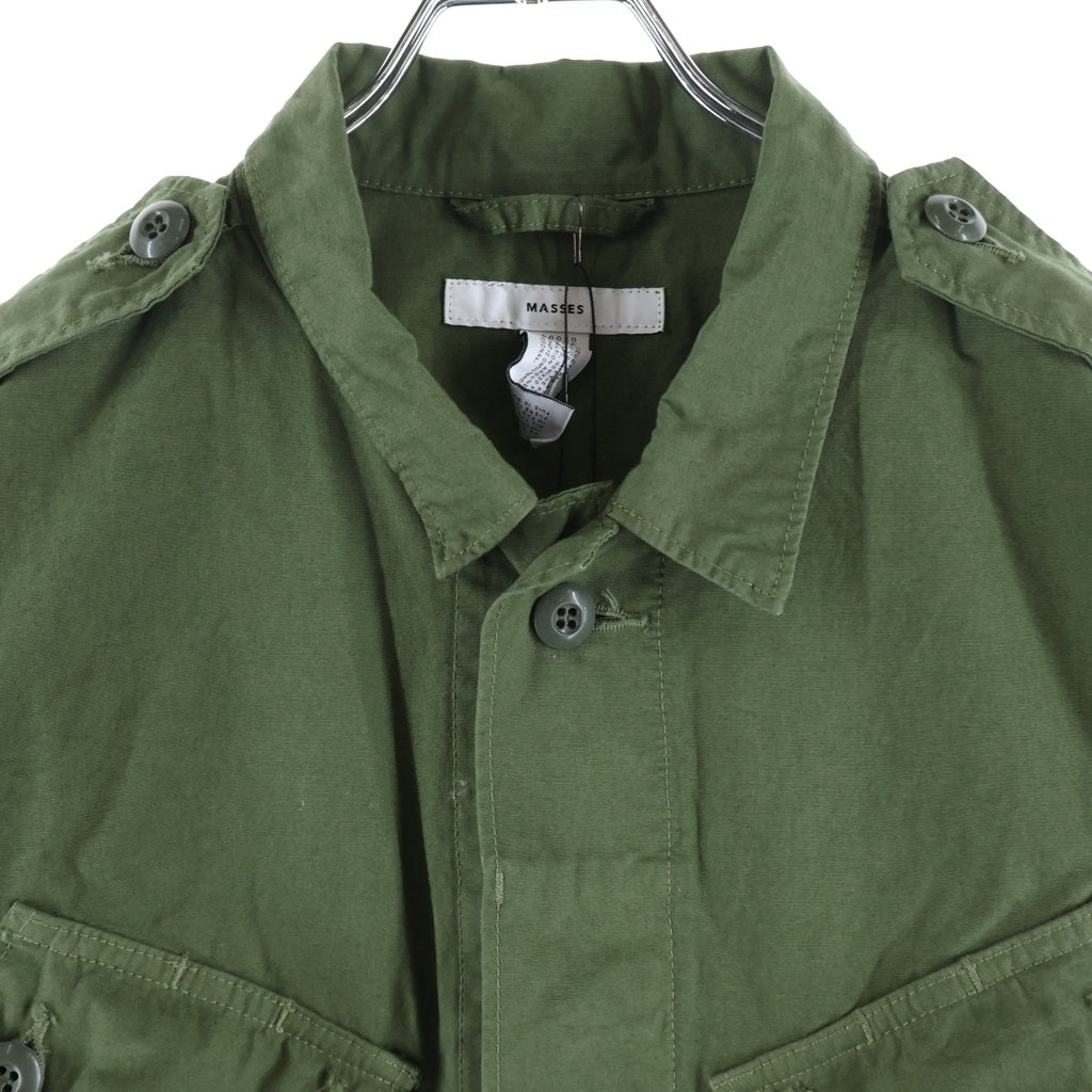 MASSES(マシス) 25SS FATIGUE JKT LONG ファティーグ コットンミリタリージャケット カーキ