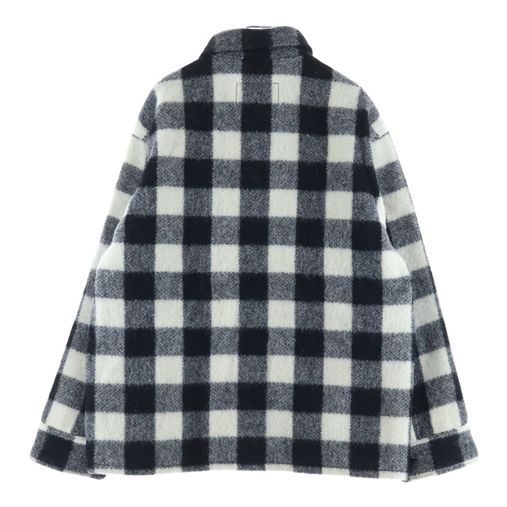 SUBCULTURE(サブカルチャー) BUFFALO CHECK JACKET ロゴ刺繍バッファローチェックジャケット ブラック/ホワイト SCJK-A2601