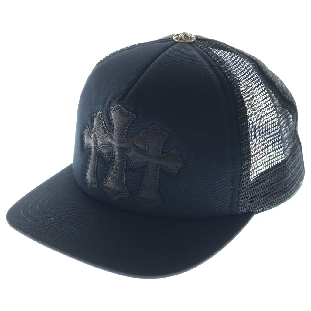 CHROME HEARTS(クロムハーツ) トリプルクロス3セメタリーパッチ トラッカーキャップ ブラック
