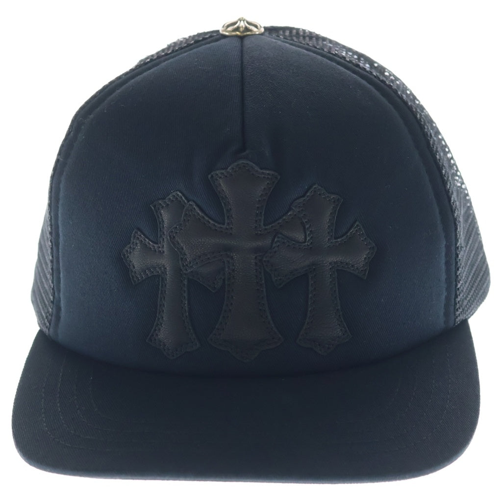 CHROME HEARTS(クロムハーツ) トリプルクロス3セメタリーパッチ トラッカーキャップ ブラック