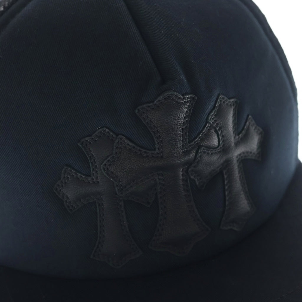 CHROME HEARTS(クロムハーツ) トリプルクロス3セメタリーパッチ トラッカーキャップ ブラック