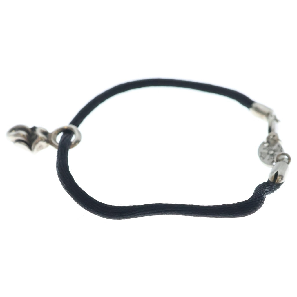 CHROME HEARTS(クロムハーツ) KZ ケーゼット1ダイヤリップアンドタン ブレスレッド ブラック/シルバー