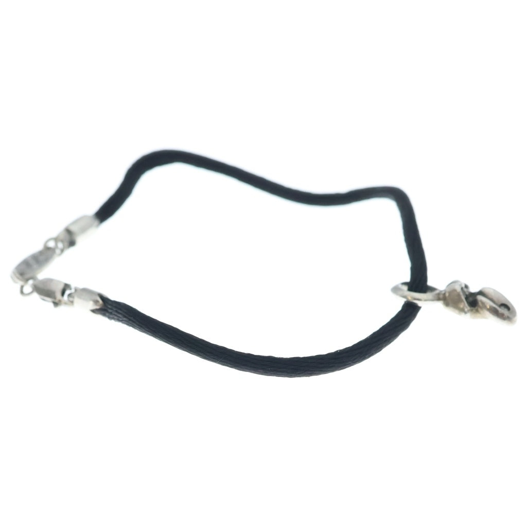 CHROME HEARTS(クロムハーツ) KZ ケーゼット1ダイヤリップアンドタン ブレスレッド ブラック/シルバー