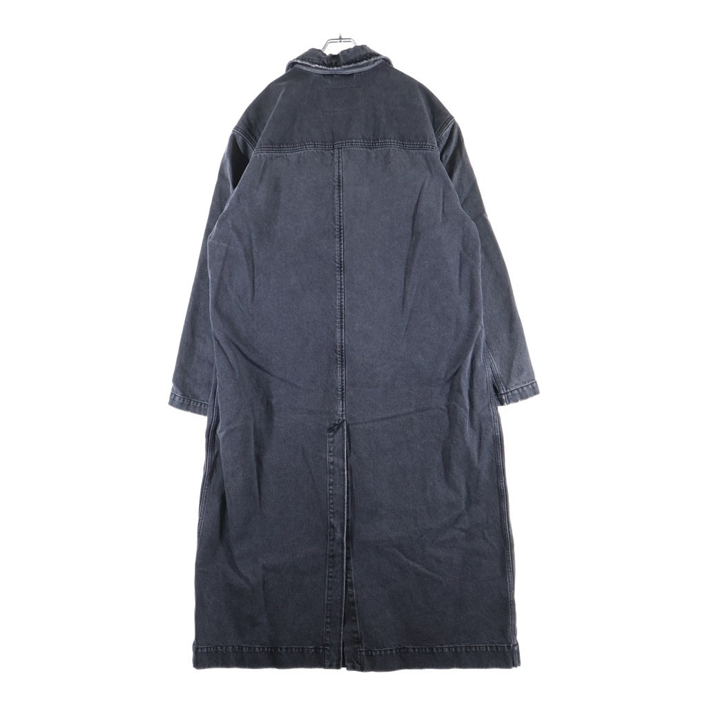 DIESEL(ディーゼル) デストロイ加工 ロングデニムコート グレー A08015
