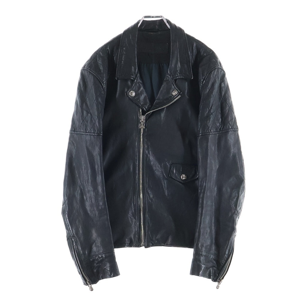 CHROME HEARTS(クロムハーツ) CRETIN LTHR クリティンレザー キルティングデザインライダースレザージャケット