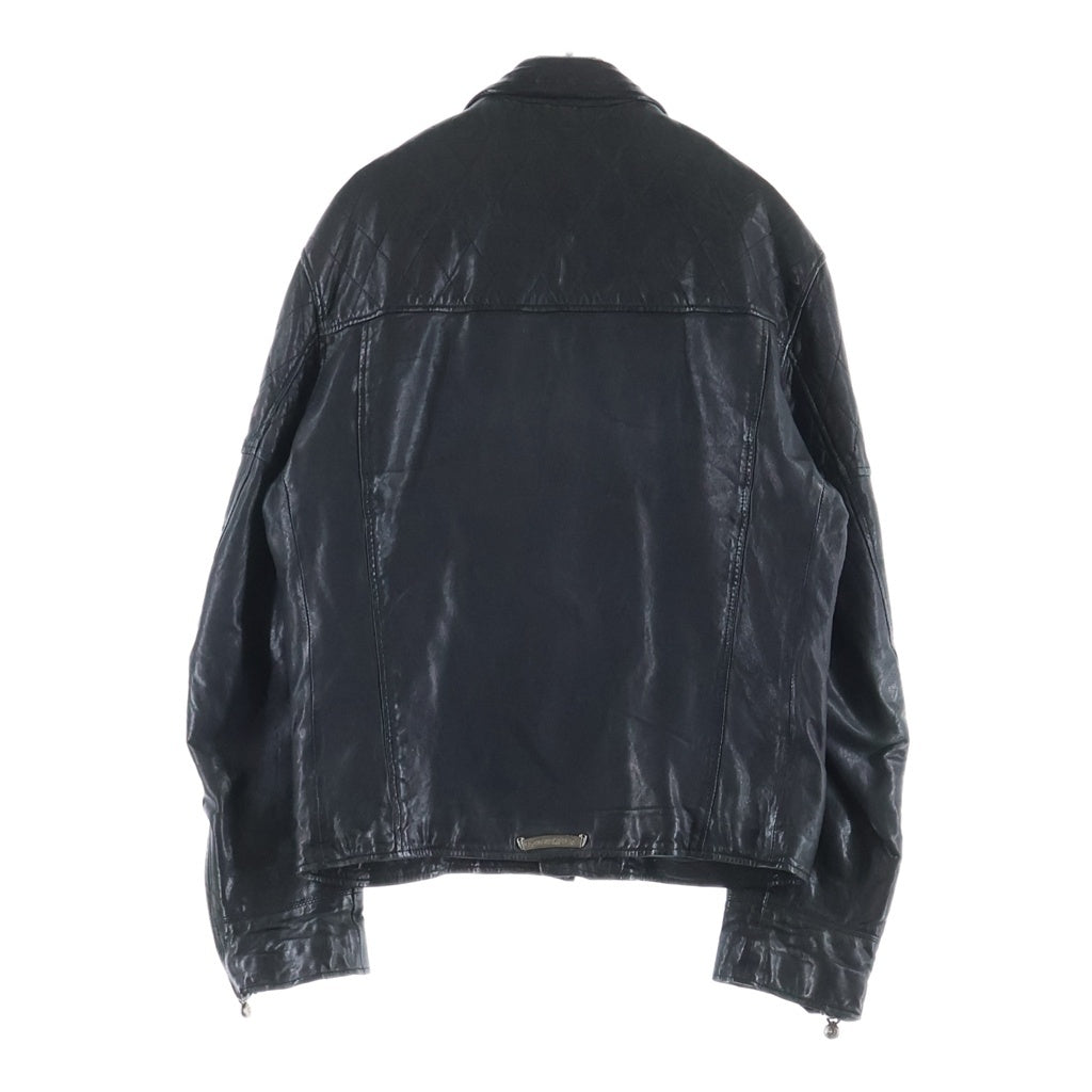 CHROME HEARTS(クロムハーツ) CRETIN LTHR クリティンレザー キルティングデザインライダースレザージャケット