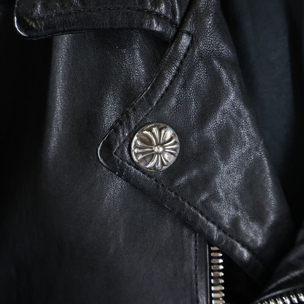 CHROME HEARTS(クロムハーツ) CRETIN LTHR クリティンレザー キルティングデザインライダースレザージャケット