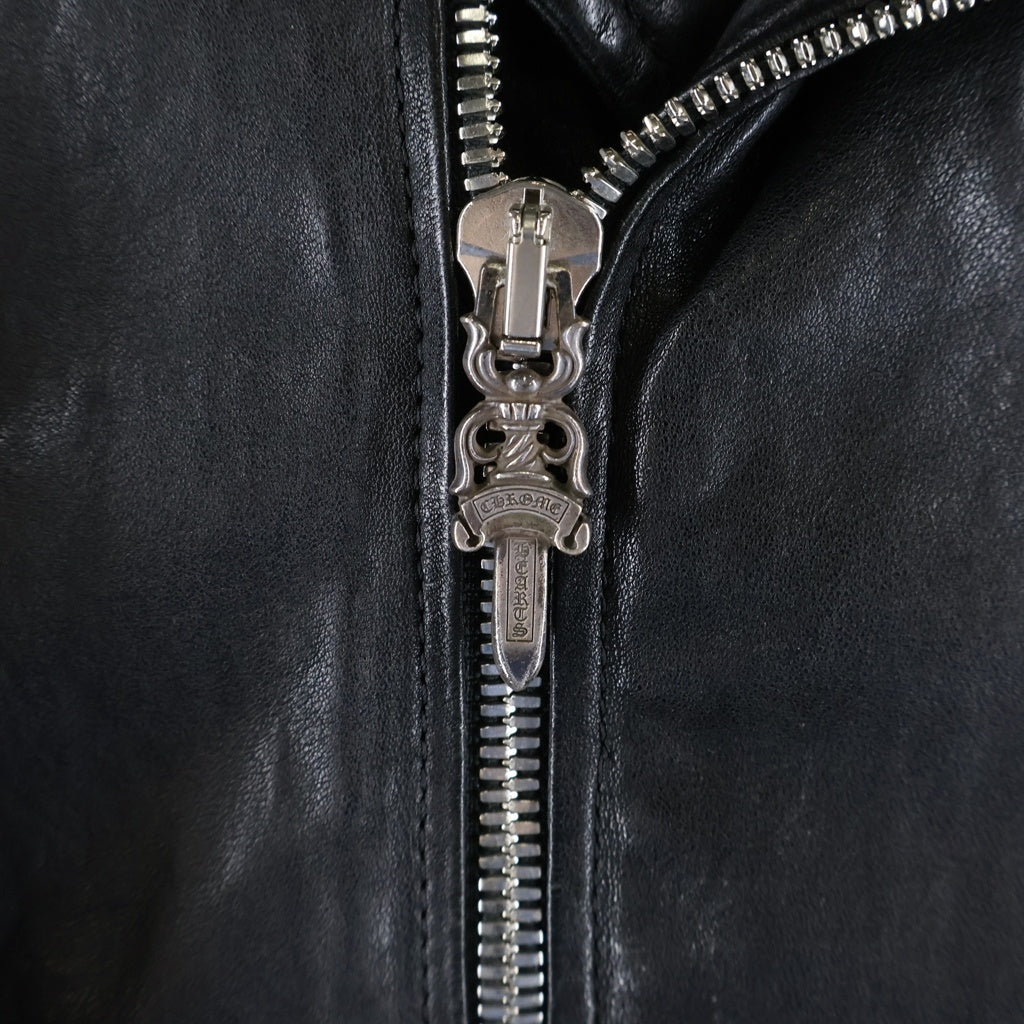 CHROME HEARTS(クロムハーツ) CRETIN LTHR クリティンレザー キルティングデザインライダースレザージャケット