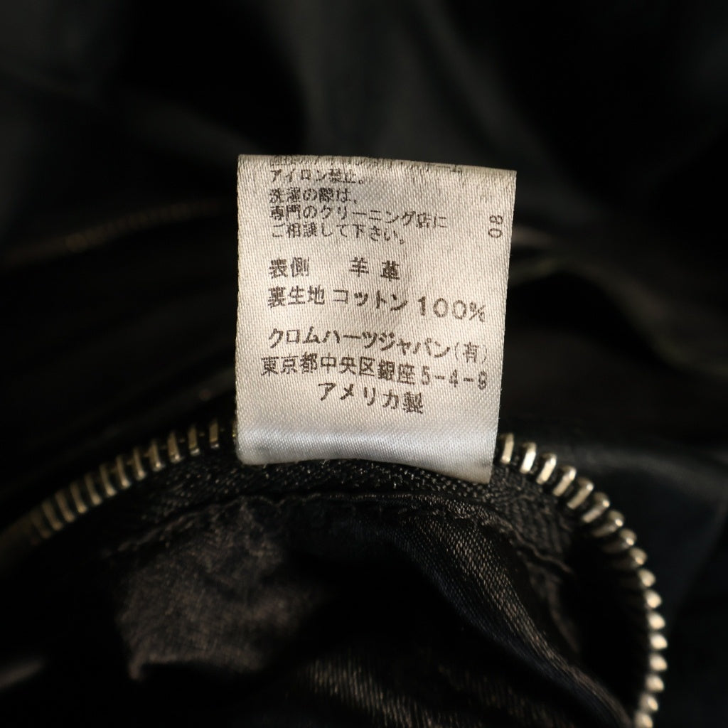 CHROME HEARTS(クロムハーツ) CRETIN LTHR クリティンレザー キルティングデザインライダースレザージャケット