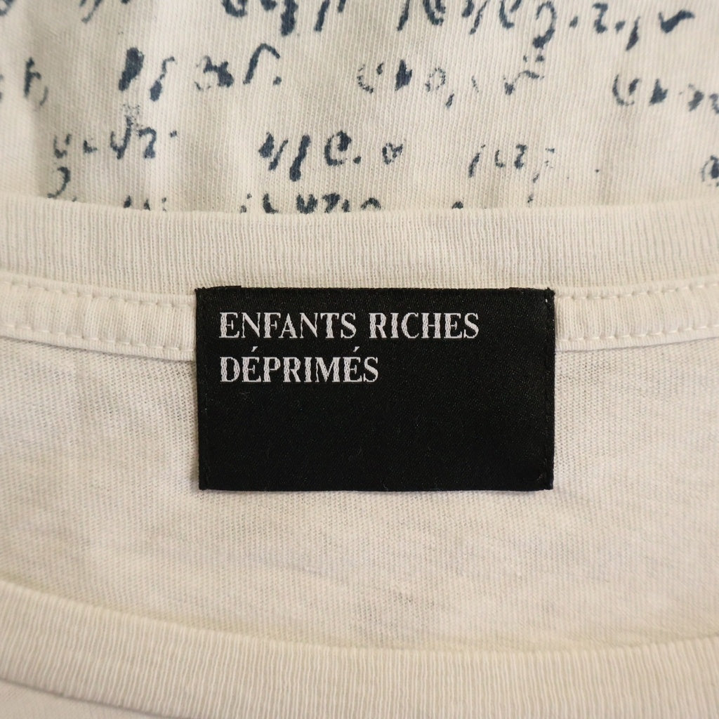ENFANTS RICHES DEPRIMES(アンファンリッシュデプリメ) BUDDHIST UNCLE T-SHIRT ブッタモチーフ クルーネック半袖カットソーTシャツ ホワイト