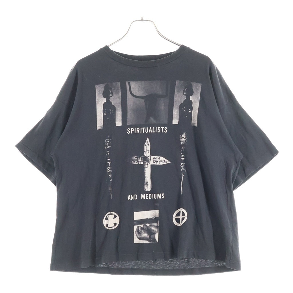 ENFANTS RICHES DEPRIMES(アンファンリッシュデプリメ) SPIRITUALSTS AND MEDIUMS T-SHIRT スピリチュアルグラフィックプリント クルーネック半袖カットソーTシャツ ブラック