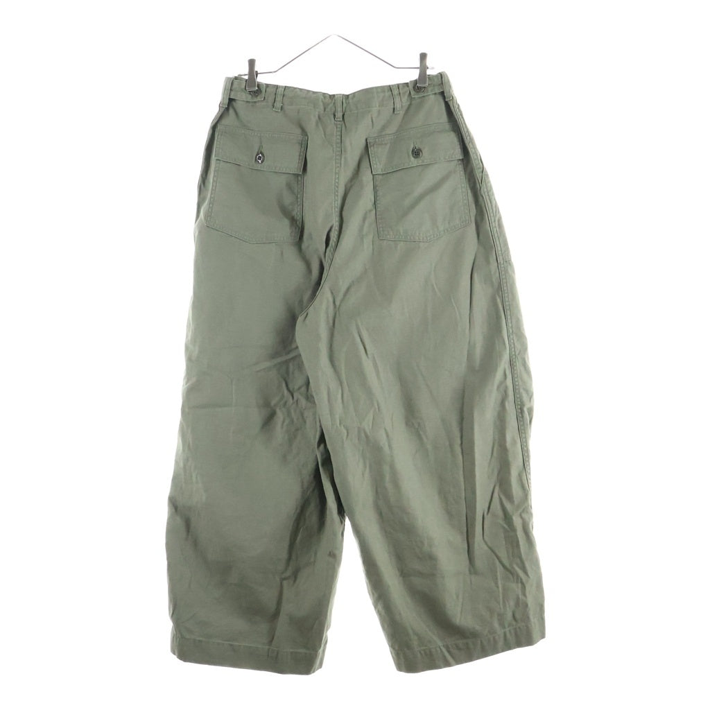 Needles(ニードルス) 24AW H.D PANTS FATIGUE ファティーグ ドローストリングワークパンツ カーキ PU246