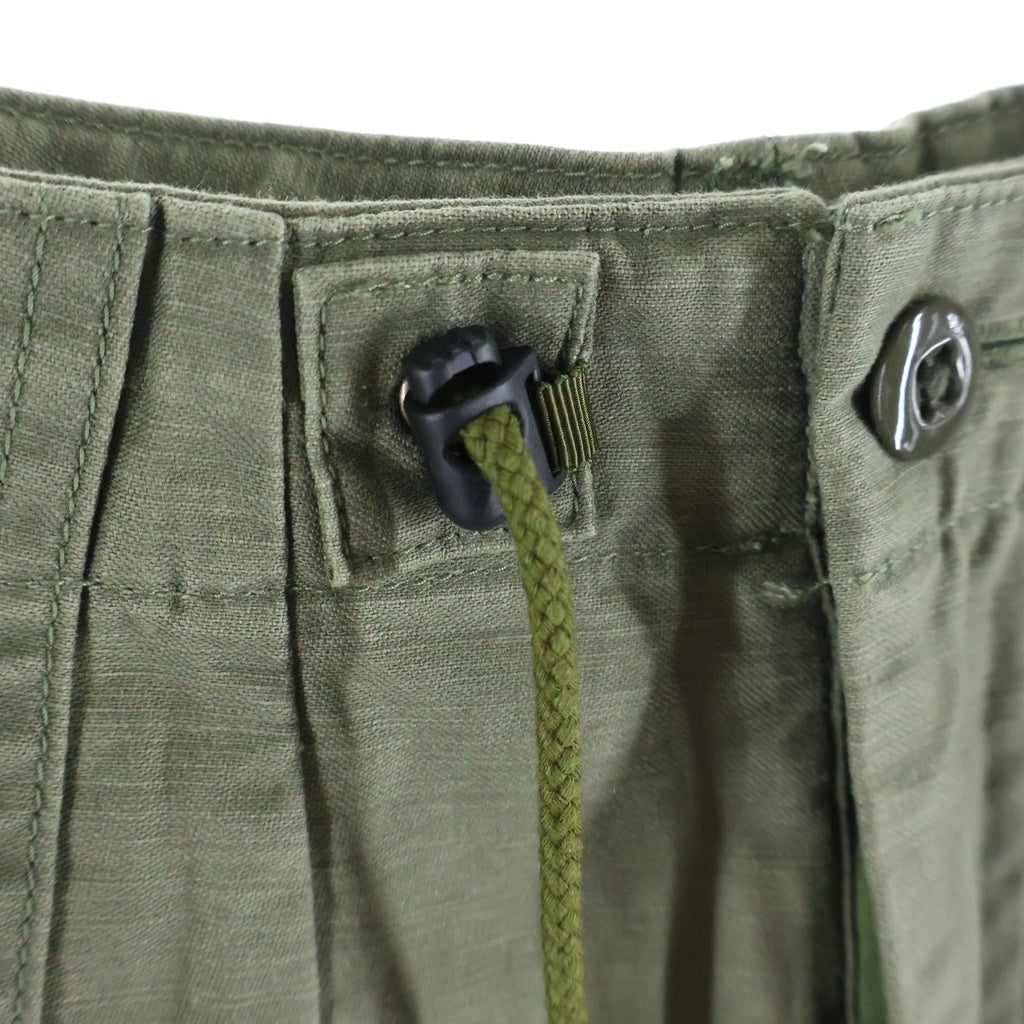 Needles(ニードルス) 24AW H.D PANTS FATIGUE ファティーグ ドローストリングワークパンツ カーキ PU246