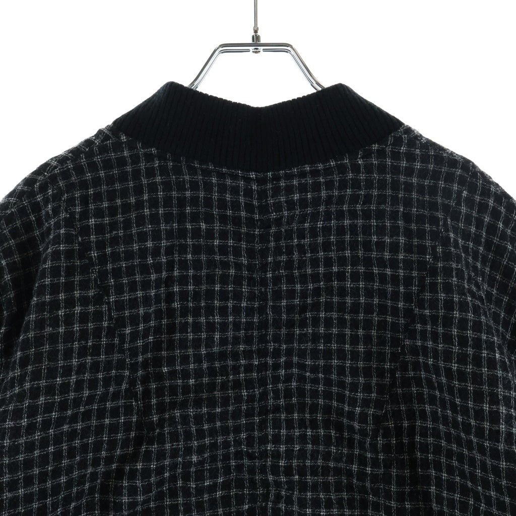 UNDERCOVER(アンダーカバー) 26AW ナイロン混ウールガーゼボンバージャケット MA1 ブラック/ホワイト UC2F4208