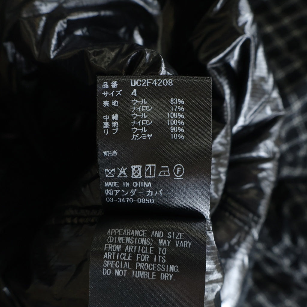 UNDERCOVER(アンダーカバー) 26AW ナイロン混ウールガーゼボンバージャケット MA1 ブラック/ホワイト UC2F4208