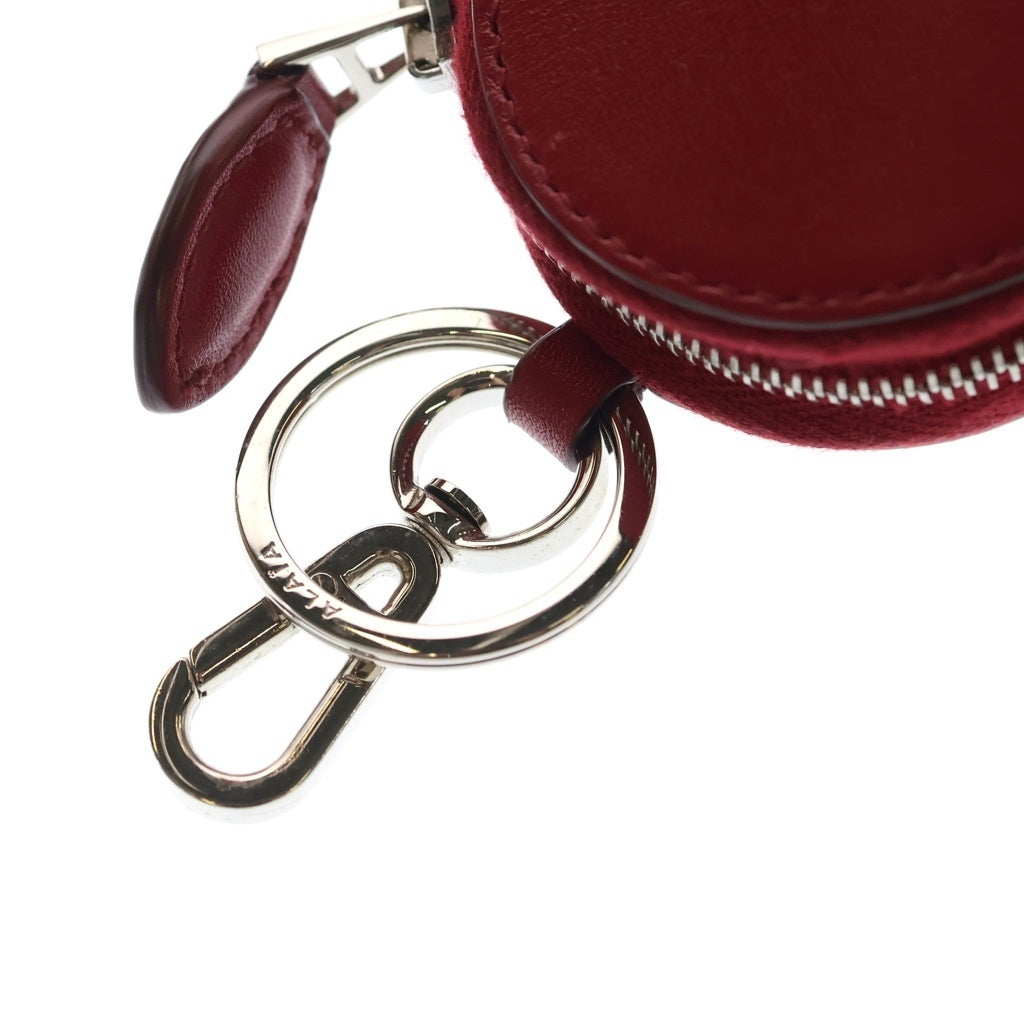 ALAIA(アライア) LE COEUR MINI ハートモチーフ レザーコインケース AA1P040C0Y75 レッド レディース