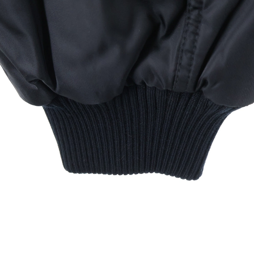 PRADA(プラダ) Re-Nylon リナイロン 三角ロゴプレート ナイロンジップアップボンバージャケット ブラック SGC824 S000 1WQ8