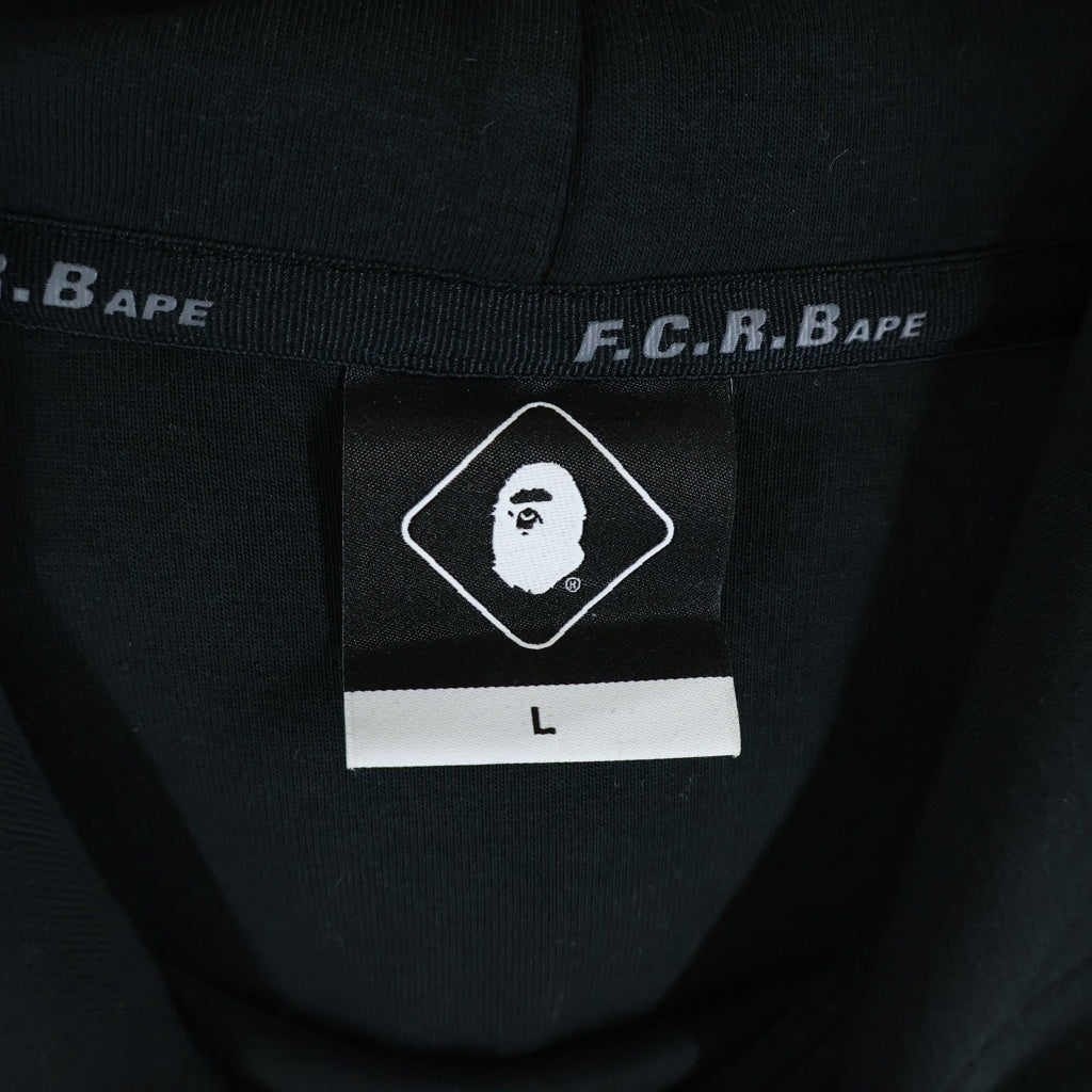 F.C.R.B./F.C.Real Bristol/FCRB(エフシーアールビー/エフシーレアルブリストル) ×BAPE プルオーバーパーカー フーディー ブラック FCRB-190107