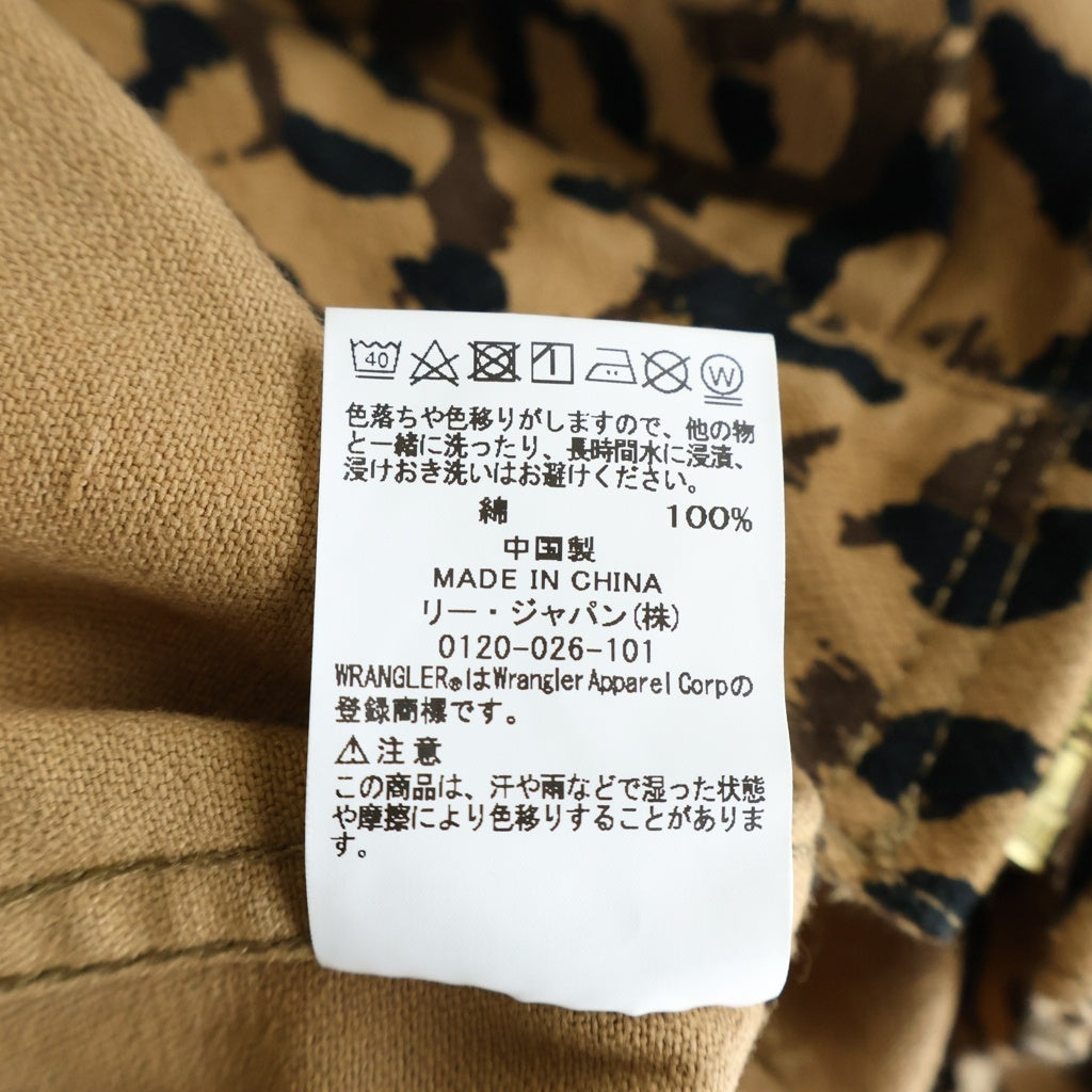 WACKO MARIA(ワコマリア) 21SS × WRANGLER LEOPARD TURUCKER JAKE レオパードトラッカージャケット マルチ