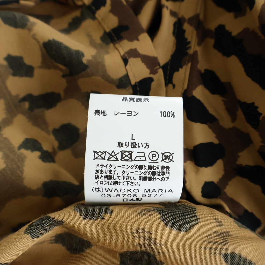 WACKO MARIA(ワコマリア) 21SS LEOPARD HAWAIIAN SHIRT S/S レオパード柄 アロハ半袖シャツ マルチ