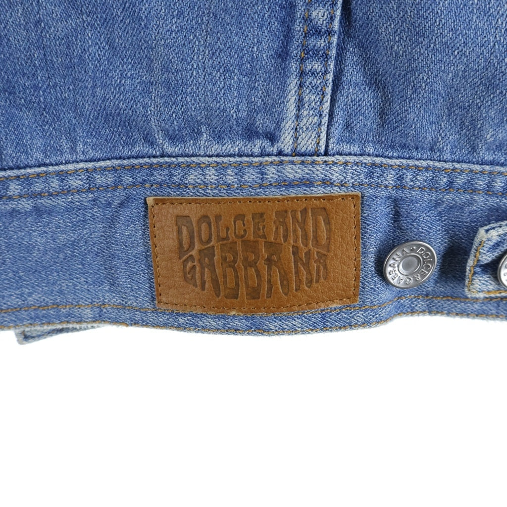 DOLCE & GABBANA(ドルチェアンドガッバーナ) BLEACHED DENIM JACKET ダメージ加工 デニムジャケット TDS75 インディゴ
