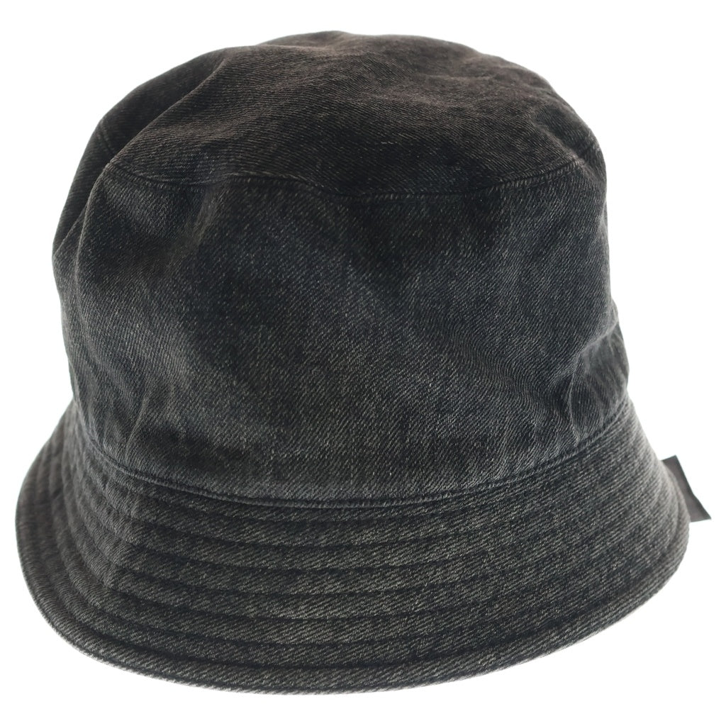 PRADA(プラダ) トライアングロゴ バケットハット 帽子 ブラック 2HC137 12K8