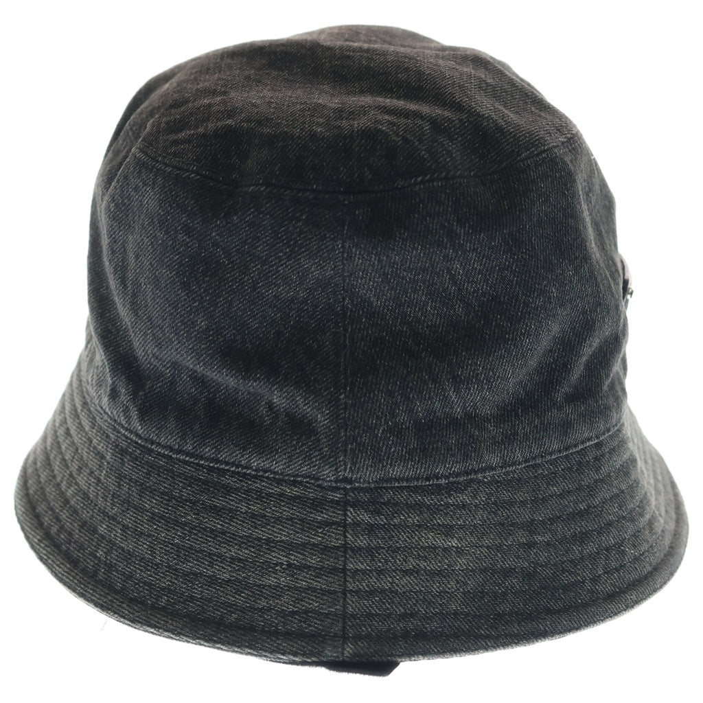 PRADA(プラダ) トライアングロゴ バケットハット 帽子 ブラック 2HC137 12K8