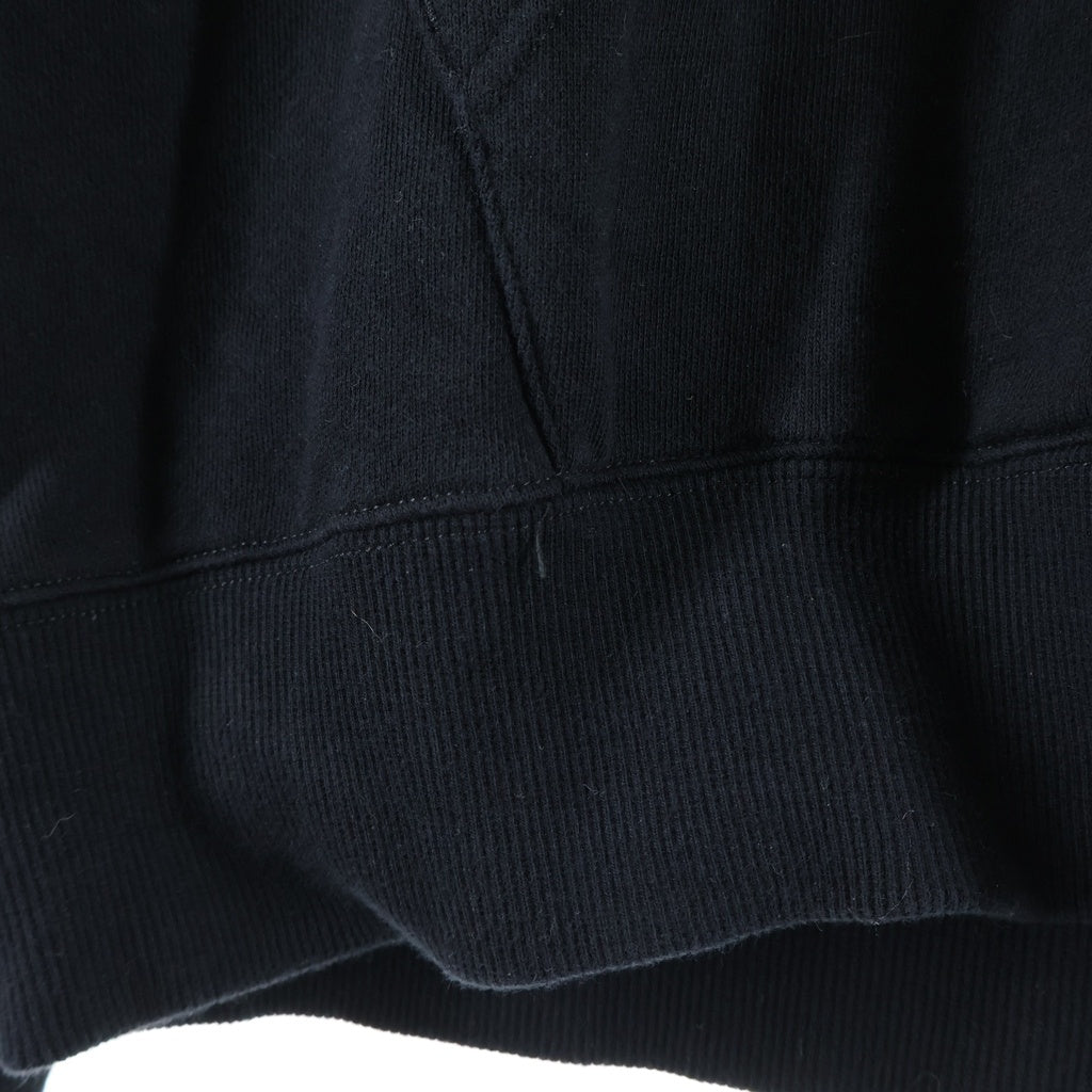 Yohji Yamamoto POUR HOMME(ヨウジヤマモト プールオム) 21AW ×NEW ERA DRAWING PRINT SWEAT PULLOVER HOODIE ニューエラ ドローイングプリント プルオーバースウェットパーカー ブラック HX-T85-985