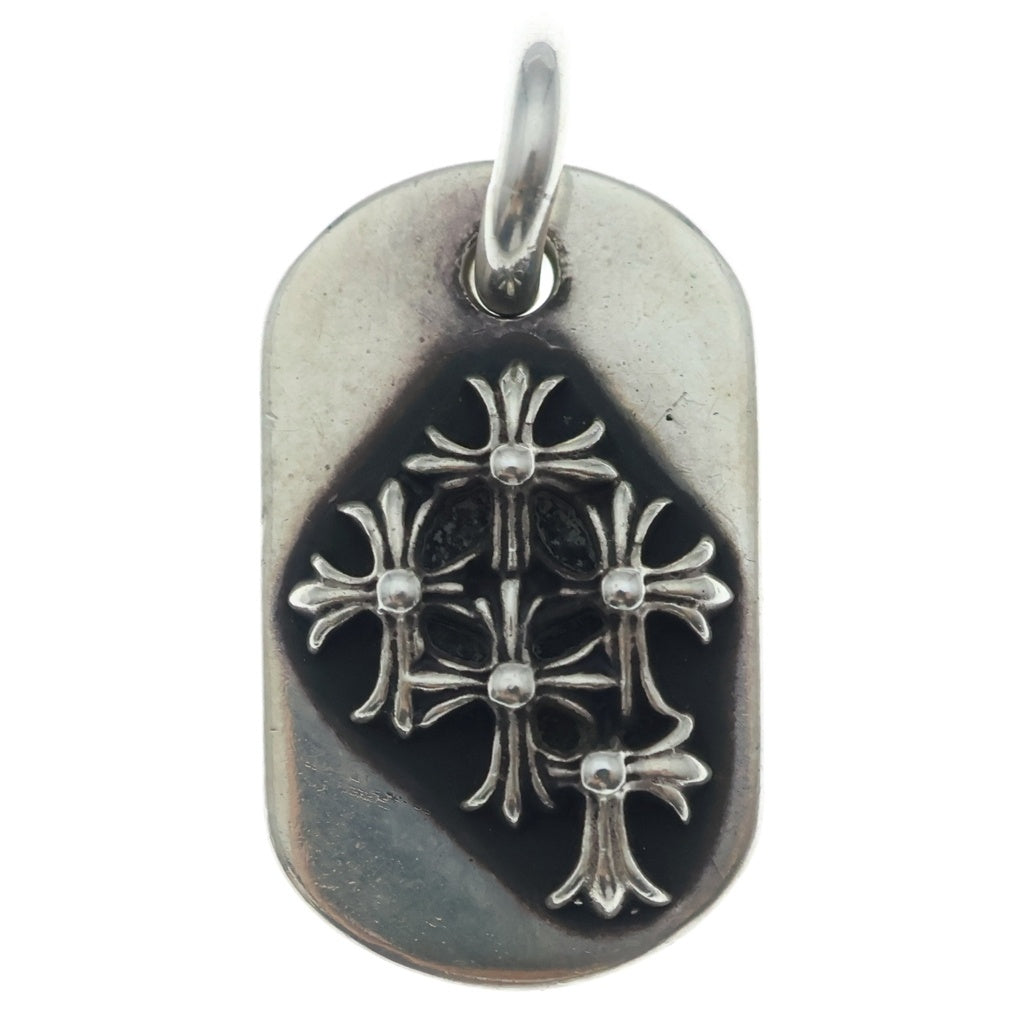 CHROME HEARTS(クロムハーツ) RAISED DOGTAG レイズドドッグタグ チャーム ネックレストップ シルバー