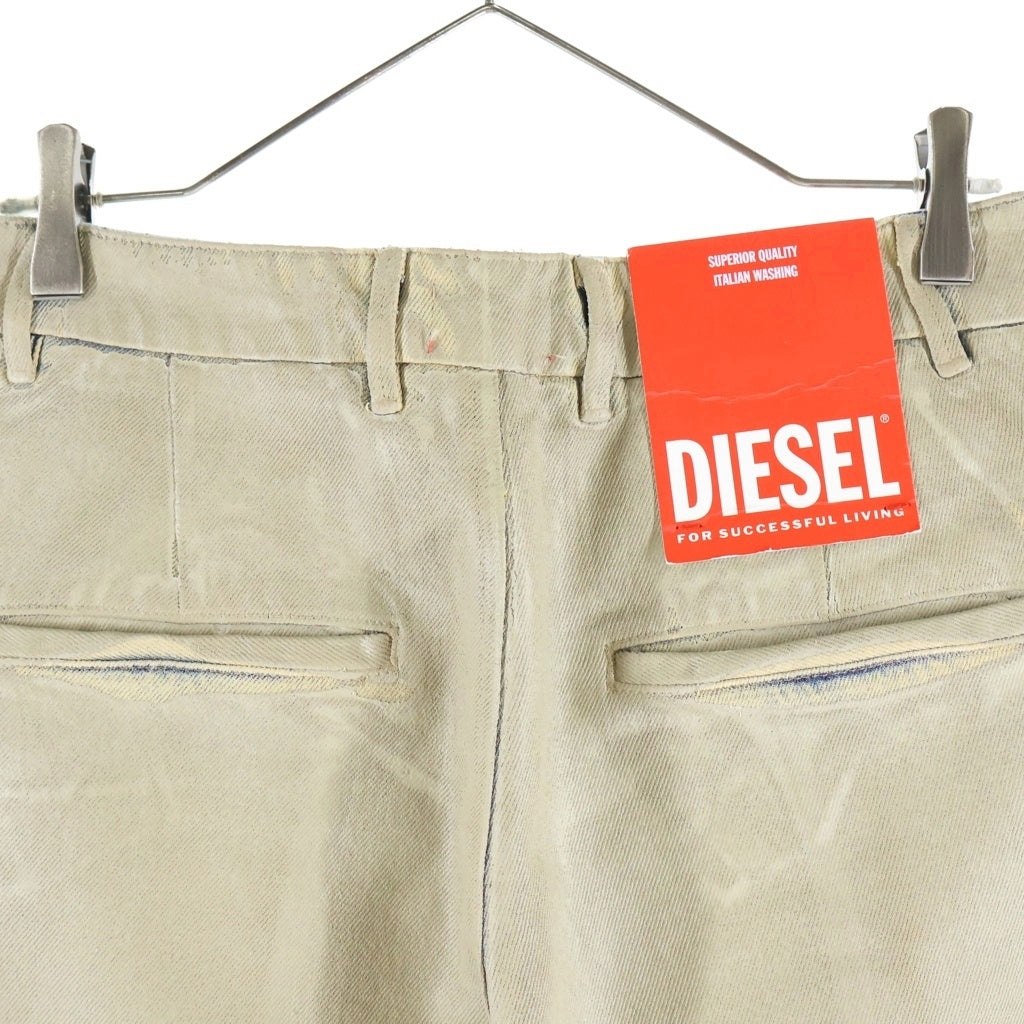 DIESEL(ディーゼル) D-CHINO-WORK センタープレス コーティングデニムパンツ ベージュ